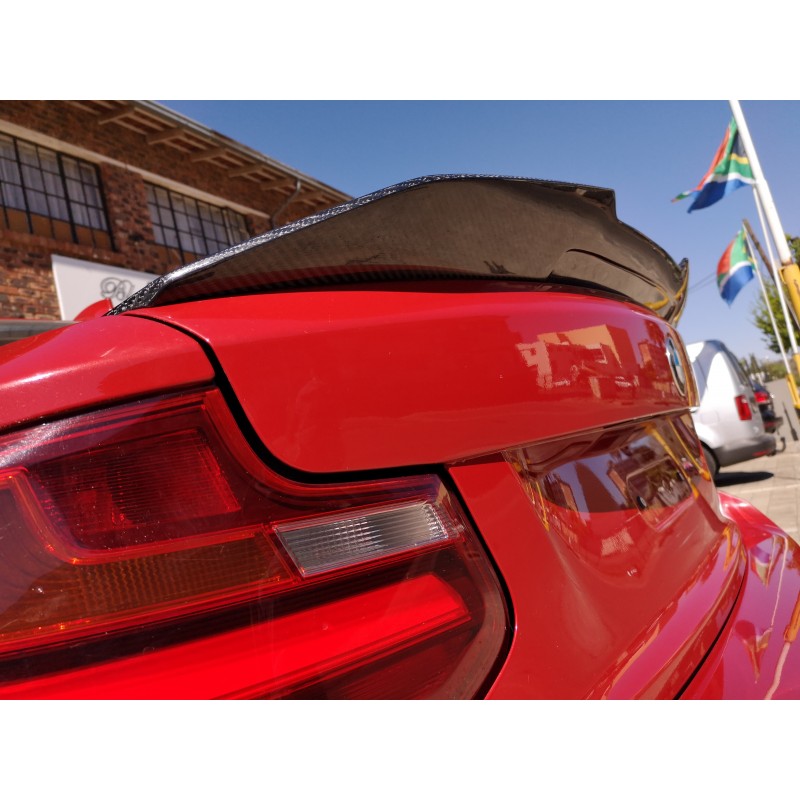 F22 F87 PSM-style carbon fiber boot spoiler