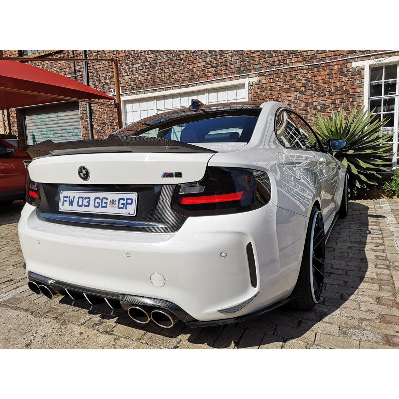 F22 F87 PSM-style carbon fiber boot spoiler