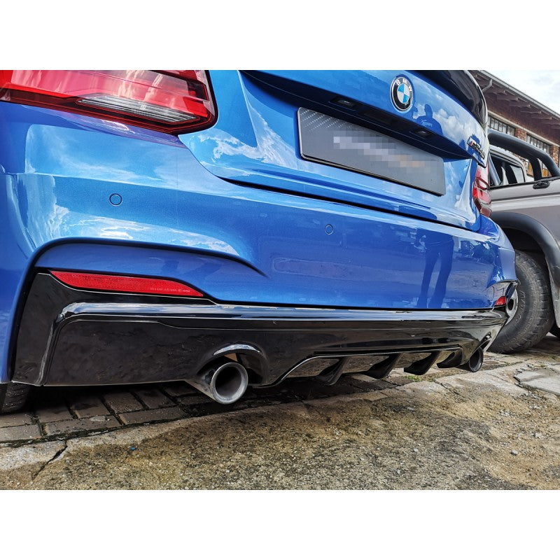 F22 Mtech MP style rear diffuser (single double exhaust exit)