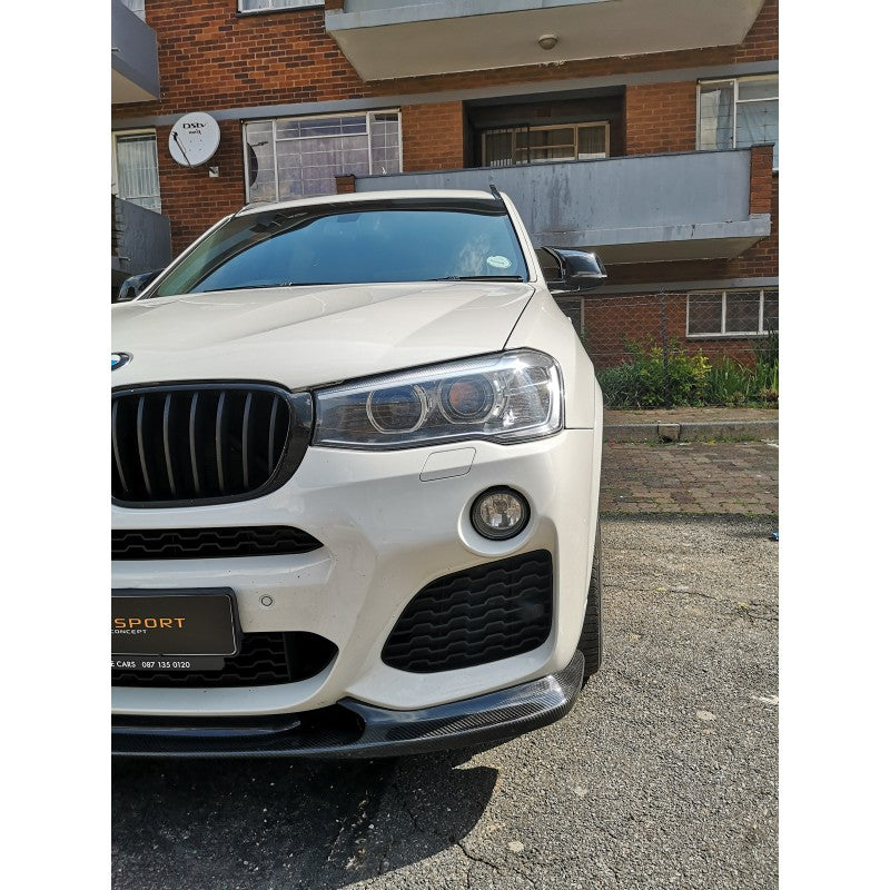 F25 X3 F26 X4 3D style carbon fiber front lip