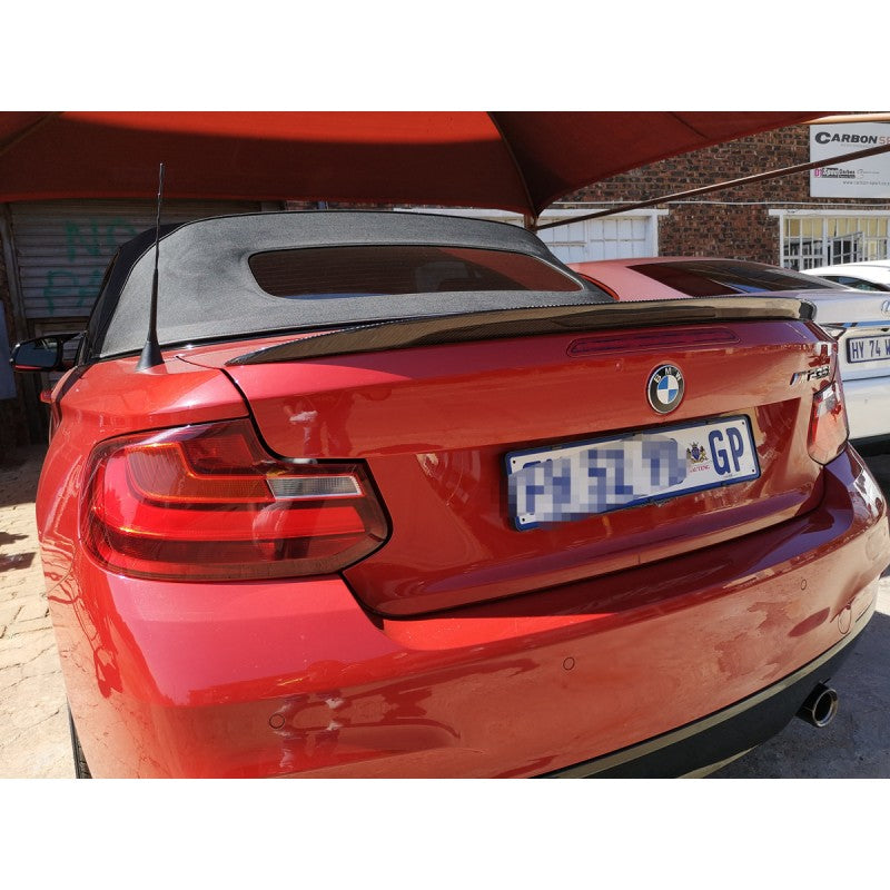 F26 convertible MP style carbon fiber boot spoiler