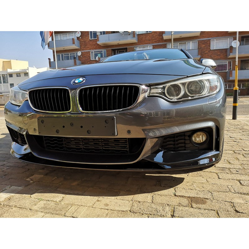 F32 MP style gloss black 3pcs front lip