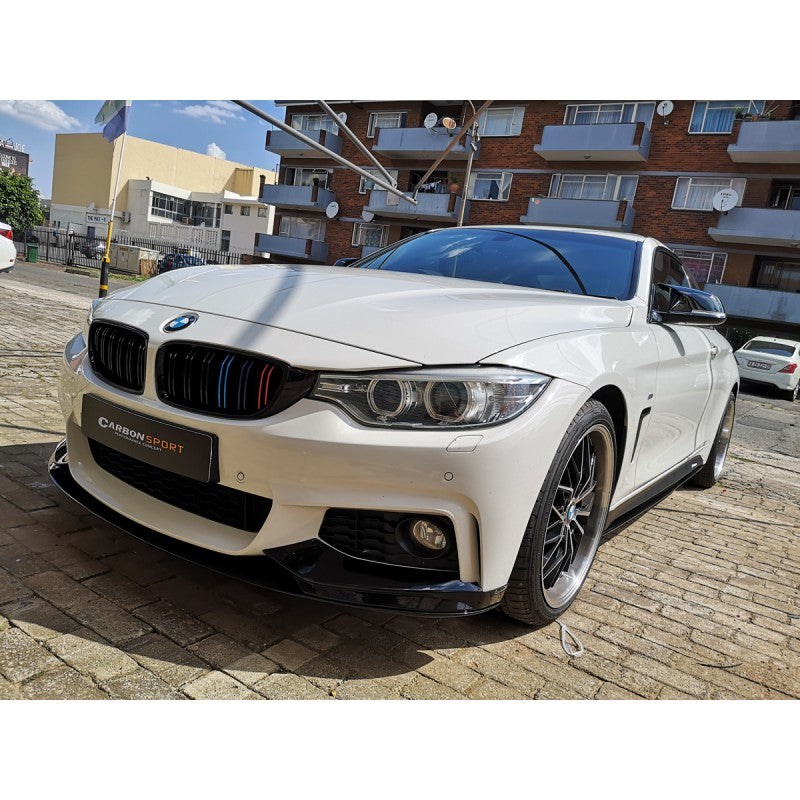 F32 MP style gloss black 3pcs front lip