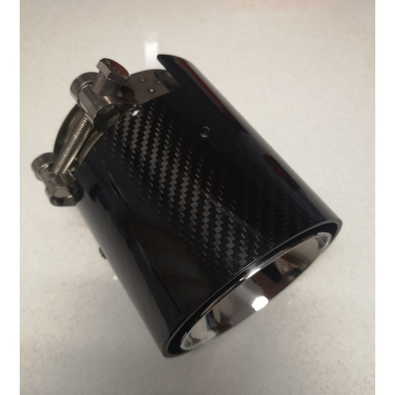 F40 Performance carbon fiber tailpipe (84mm -105mm)