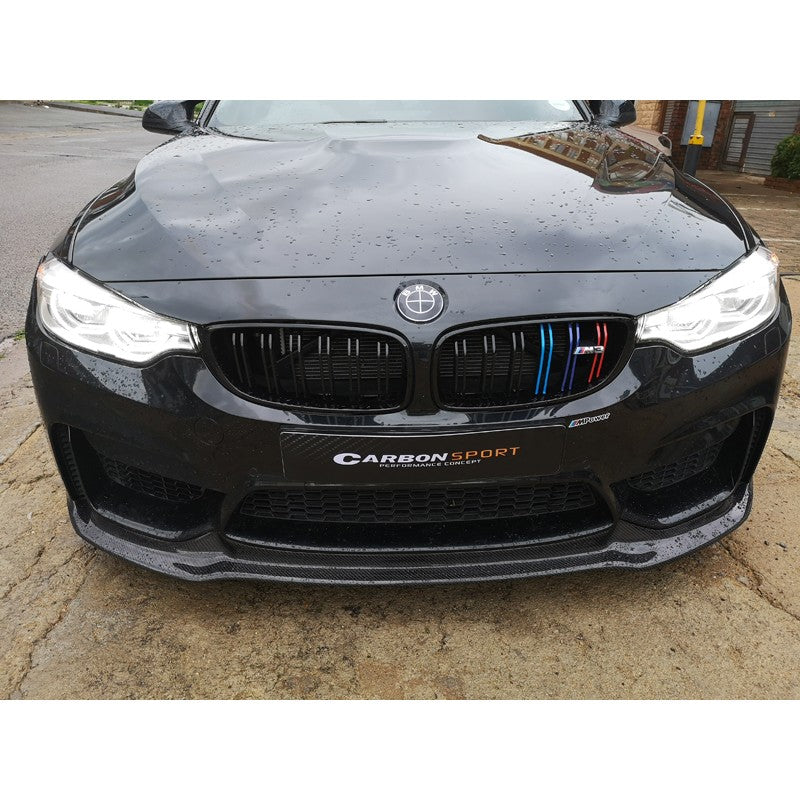 F80 M3 / F82 M4 V style carbon front lip