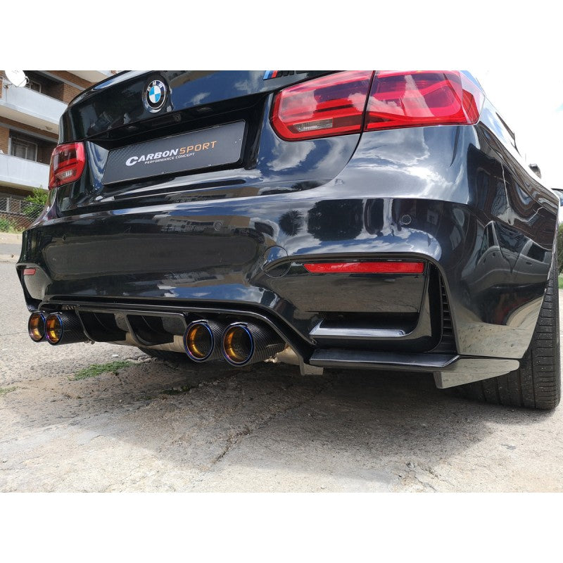 F80 M3 / F82 M4 V style 3pcs rear diffuser