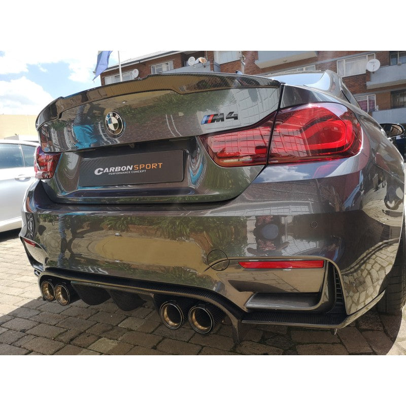 F80 M3 / F82 M4 V style carbon rear diffuser