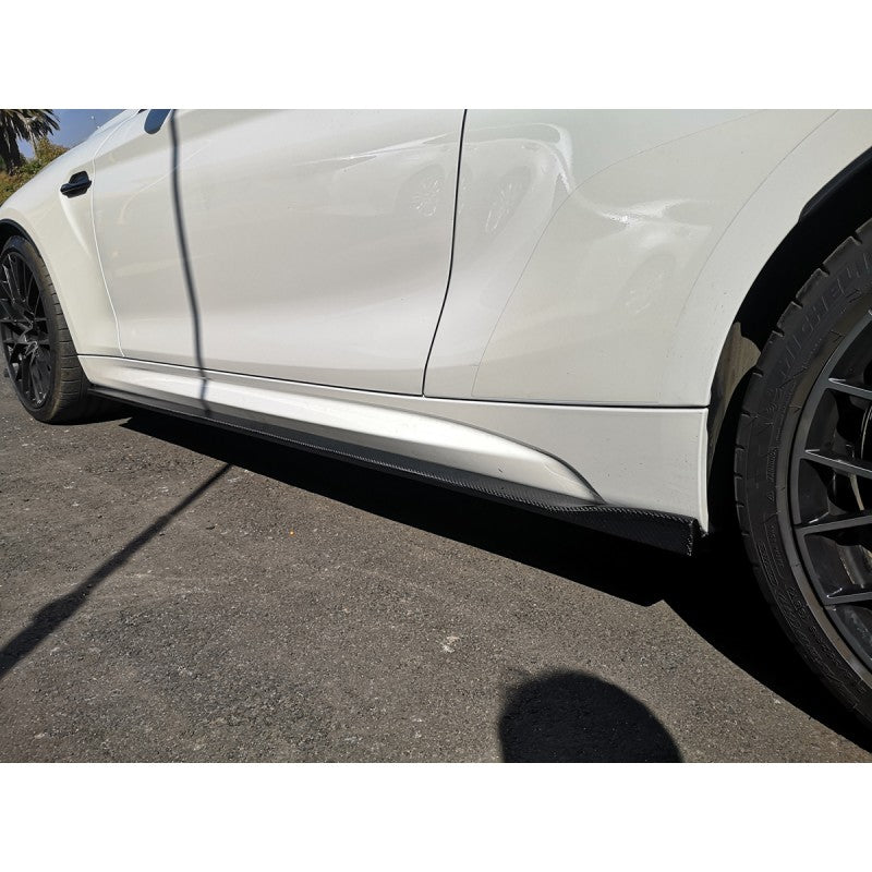 F87 M2 3D style carbon fiber side skirts