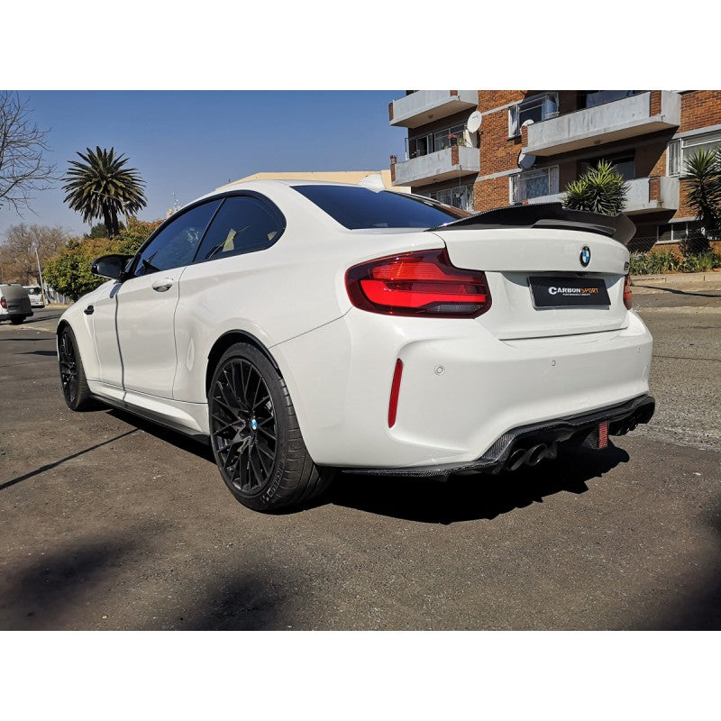 F87 M2 3D style carbon fiber side skirts
