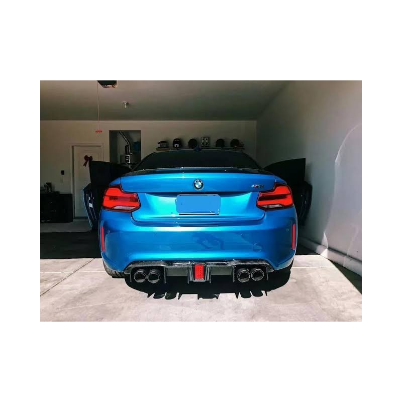 F87 M2 KLS-style carbon fiber diffuser