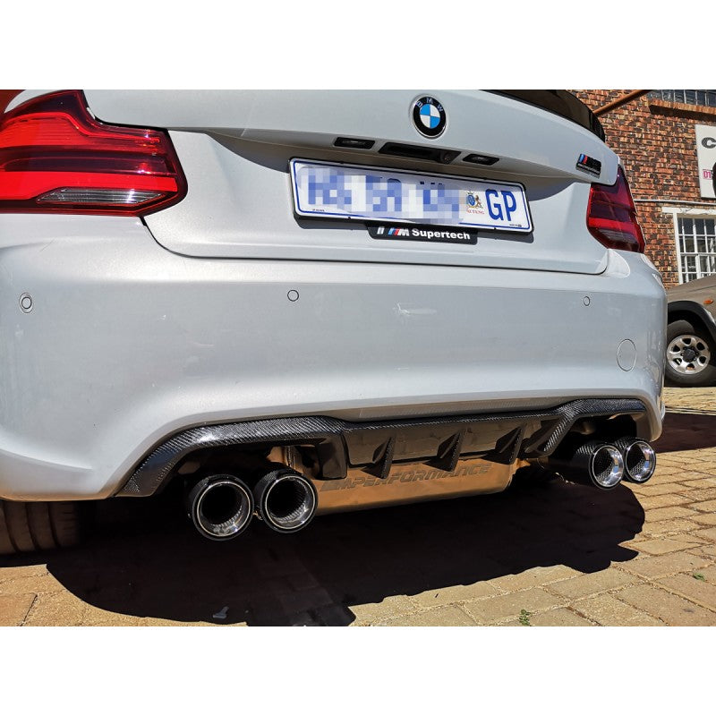 F87 M2 MP style carbon fiber rear diffuser