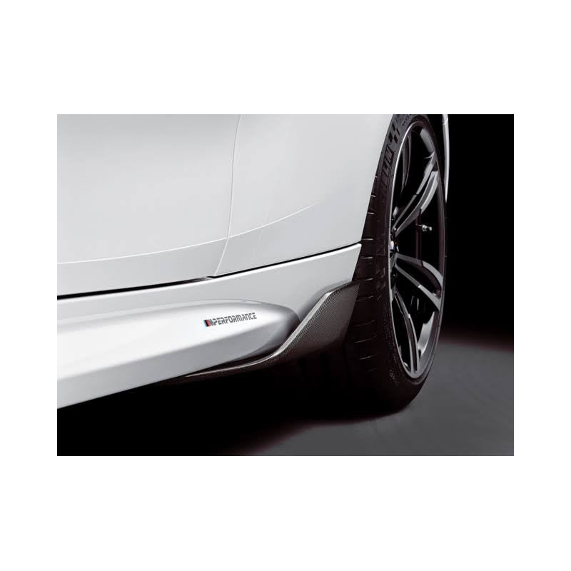 F22 F87 M2 MP style carbon fiber side skirt wing extension