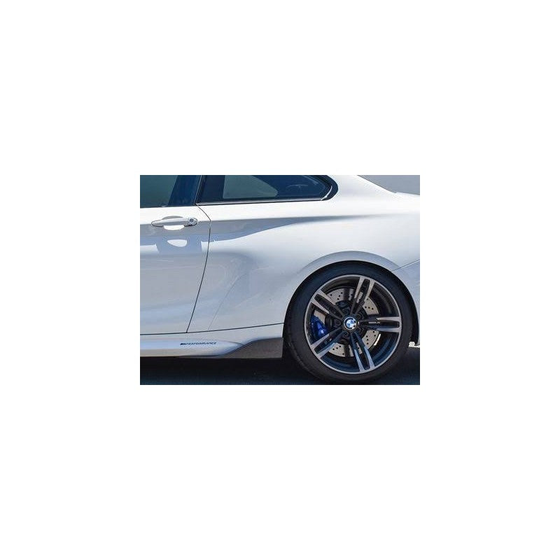 F22 F87 M2 MP style carbon fiber side skirt wing extension