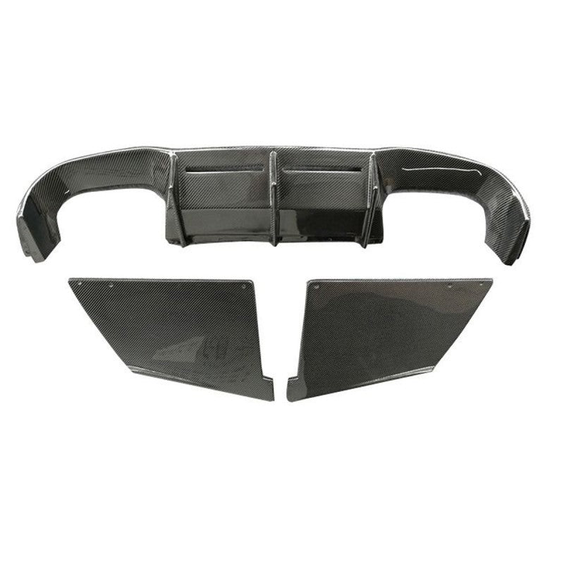 F87 M2 MTC style 3pcs carbon fiber rear diffuser