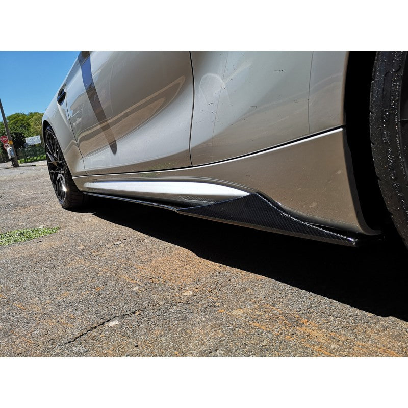 F87 M2 MTC style carbon fiber side skirts