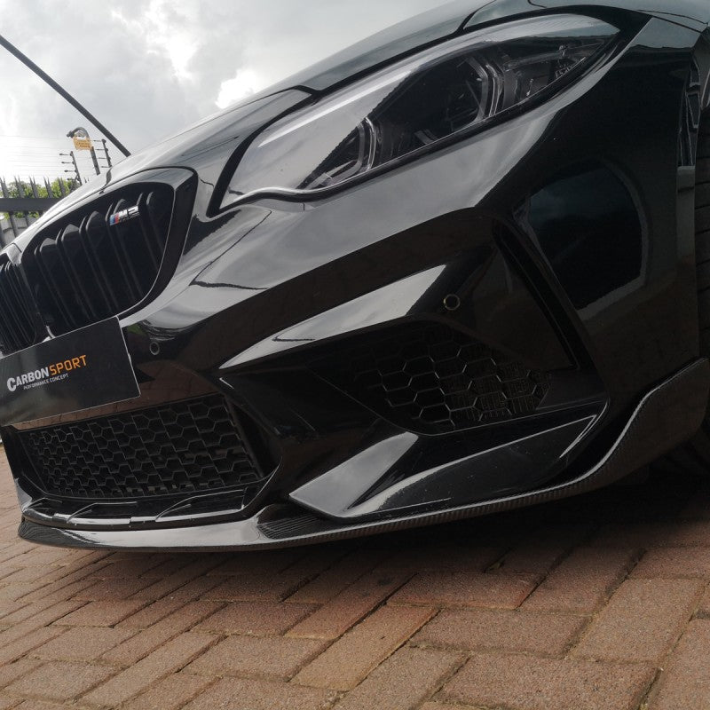F87 M2C MP style carbon fiber front lip