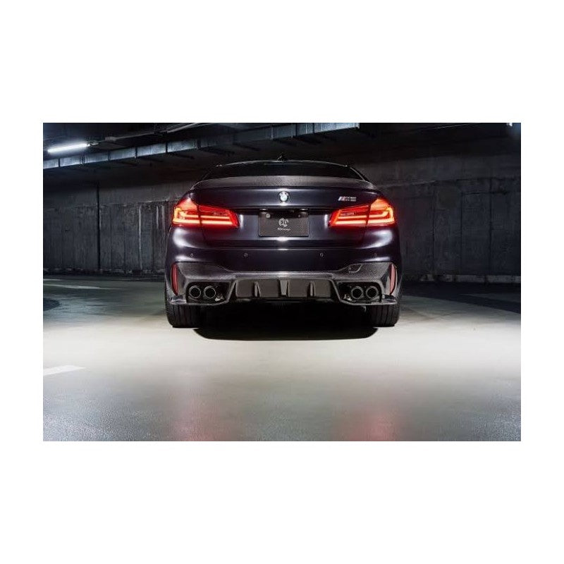 F90 M5 3D style 3pcs carbon fiber diffuser