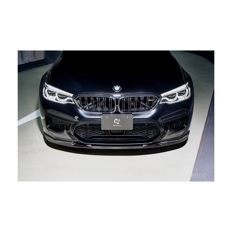 F90 M5 3D style carbon fiber front lip