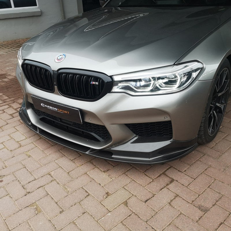 F90 M5 3D style carbon fiber front lip