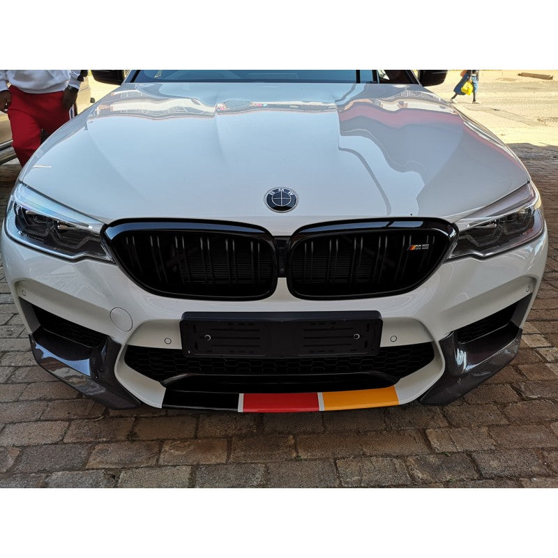 F90 M5 MP style carbon fiber splitters