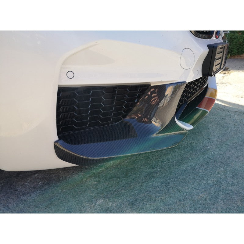 F90 M5 MP style carbon fiber splitters