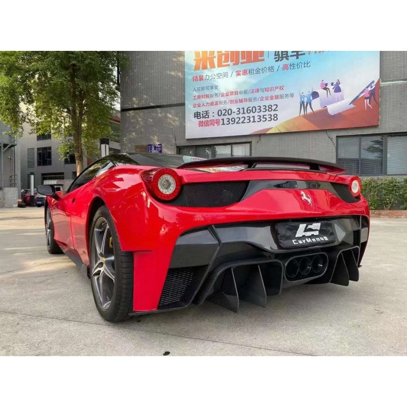 Ferrari 458 carbon fiber boot spoiler