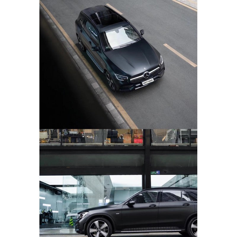 PET Frost matt black vinyl wrap