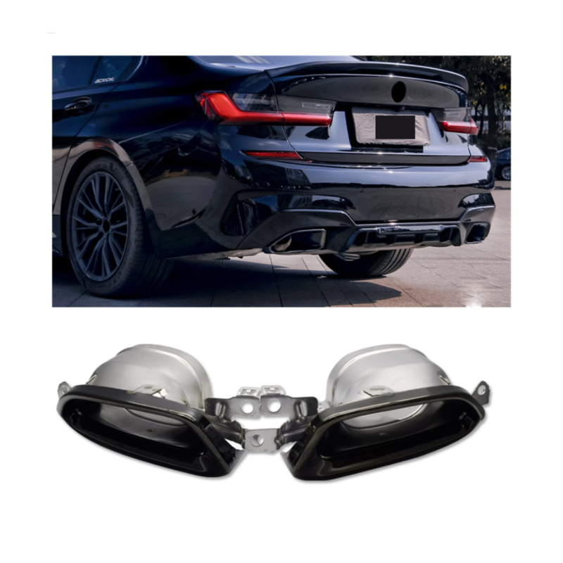 G20 340i black chrome exhaust tips
