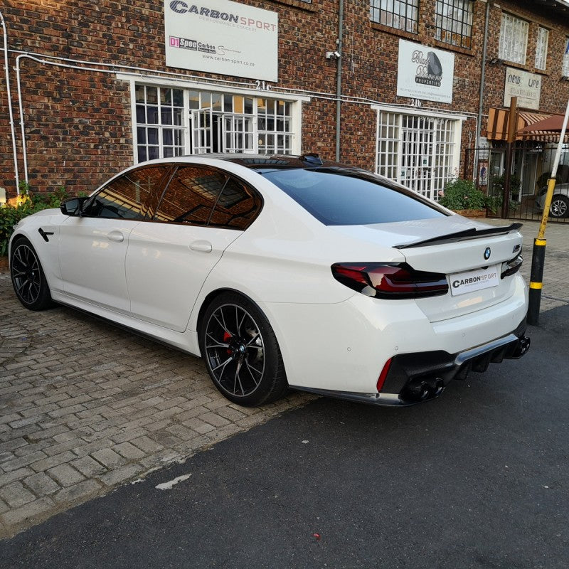 G30 F90 MP style carbon fiber side skirt extension