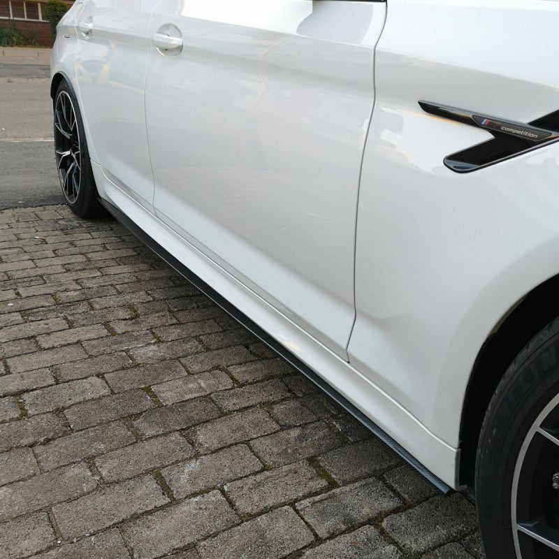 G30 F90 MP style carbon fiber side skirt extension