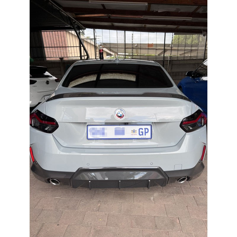 G42 G87 Mtech V style carbon fiber boot spoiler
