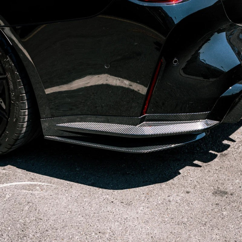 G82 M4 MHC style carbon fiber rear splitters