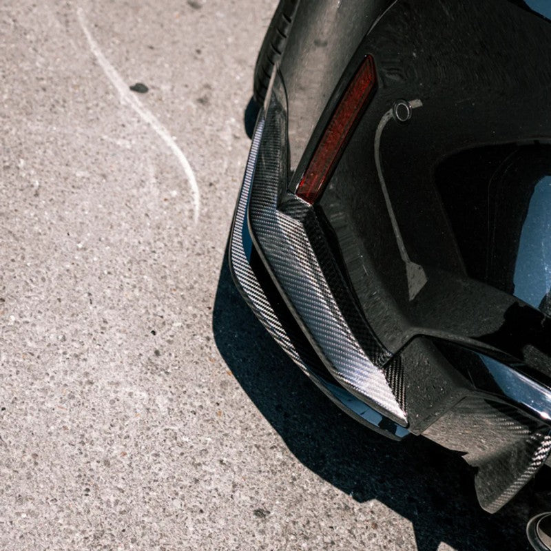G82 M4 MHC style carbon fiber rear splitters