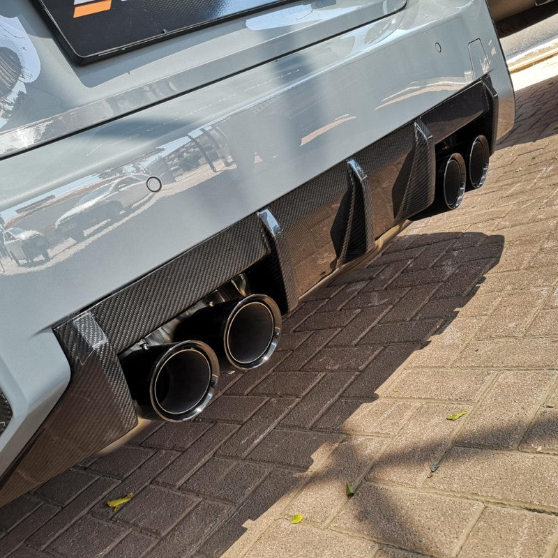 G87 M2 MP style carbon fiber rear diffuser