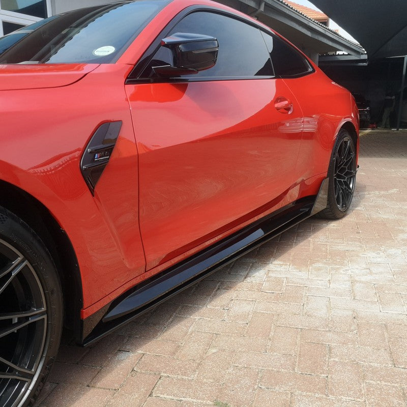 G80 M3 / G82 M4 MP style gloss black side skirt
