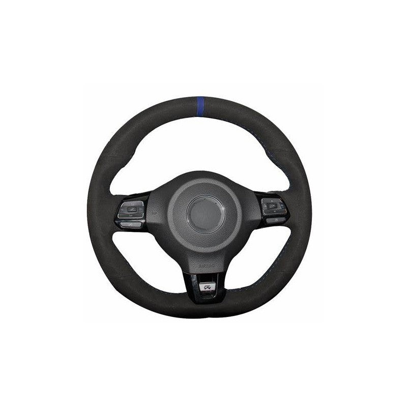 Golf 6 GTI steering wheel suede alcantara DIY kit - Red