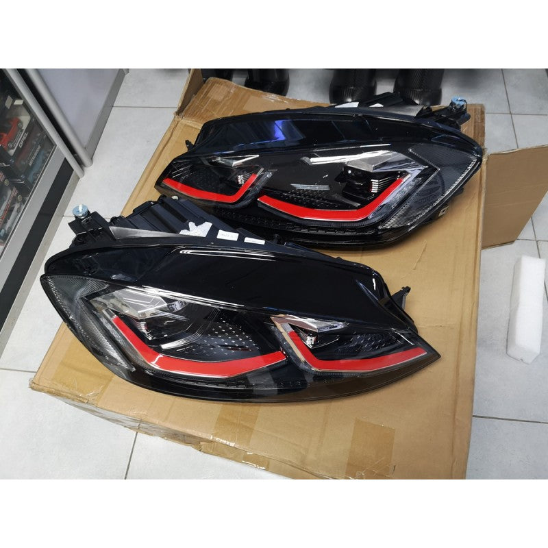 Golf 7.5 LED projector headlight (Red)