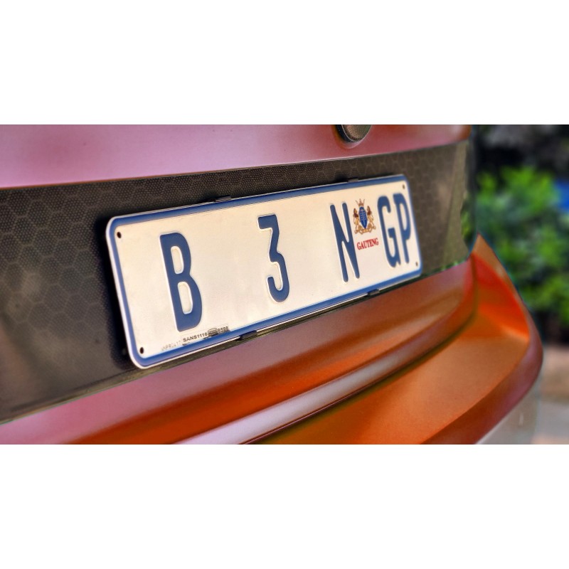 HR Carbon concept license plate holder (Black)