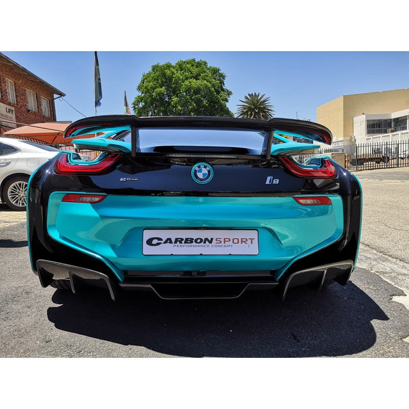 I8 Z-style carbon fiber boot spoiler