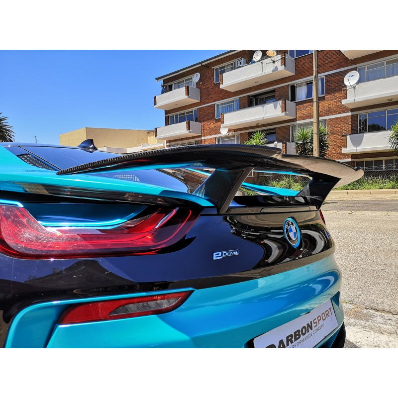 I8 Z-style carbon fiber boot spoiler