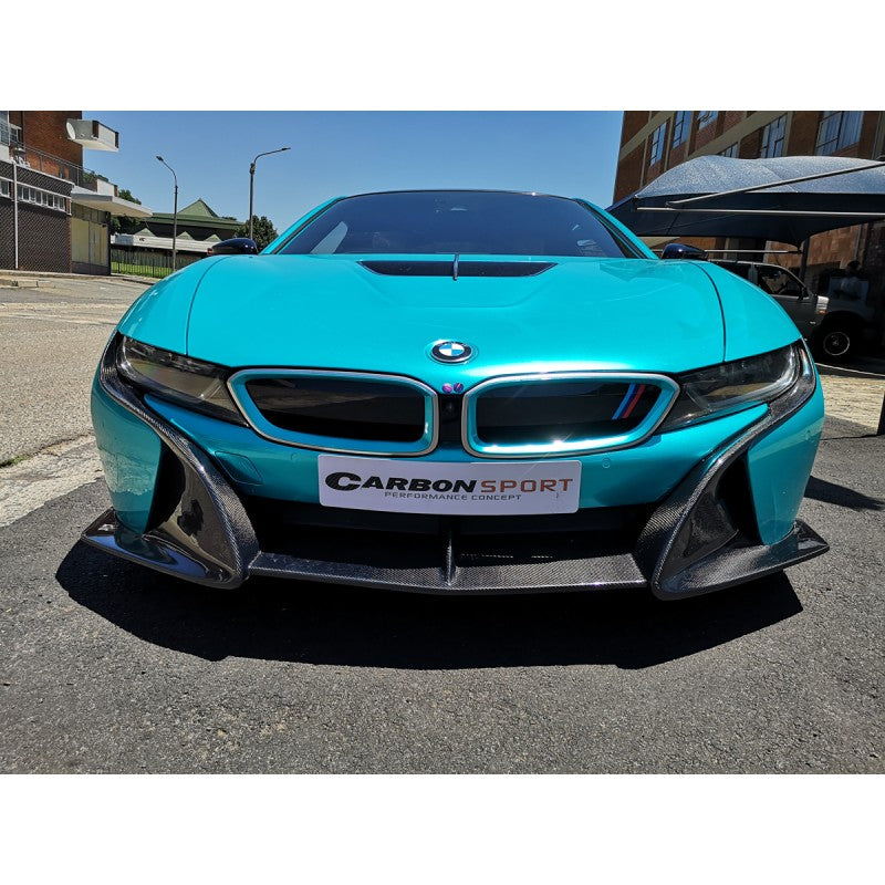 I8 Z-style carbon fiber front lip