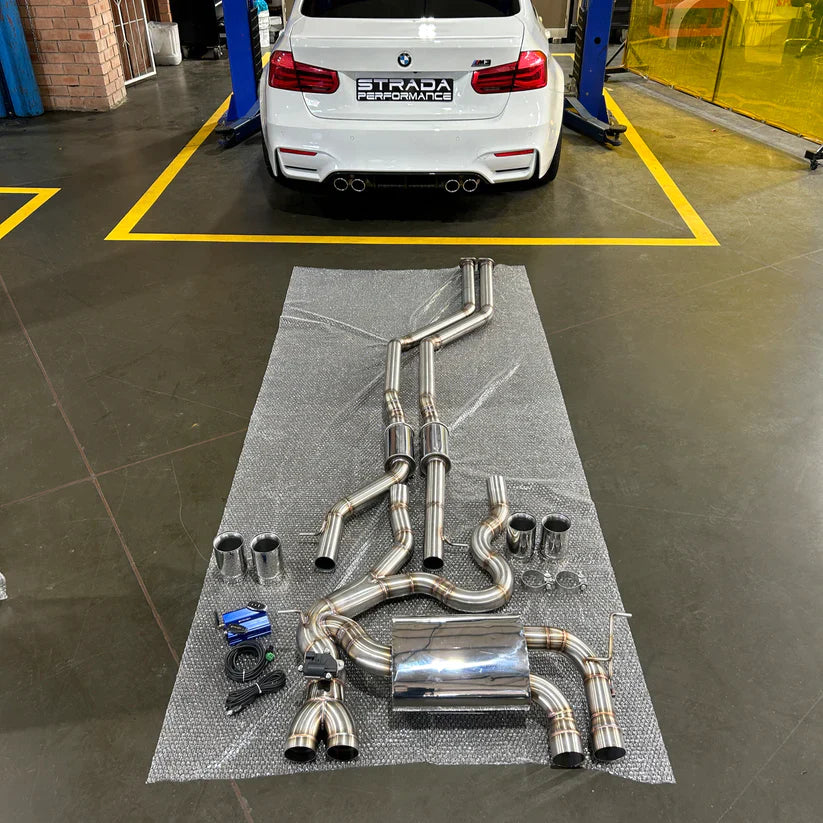 STRADA PERFORMANCE EQUAL LENGTH VALVETRONIC CAT-BACK (RES) BMW F8X M3/M4