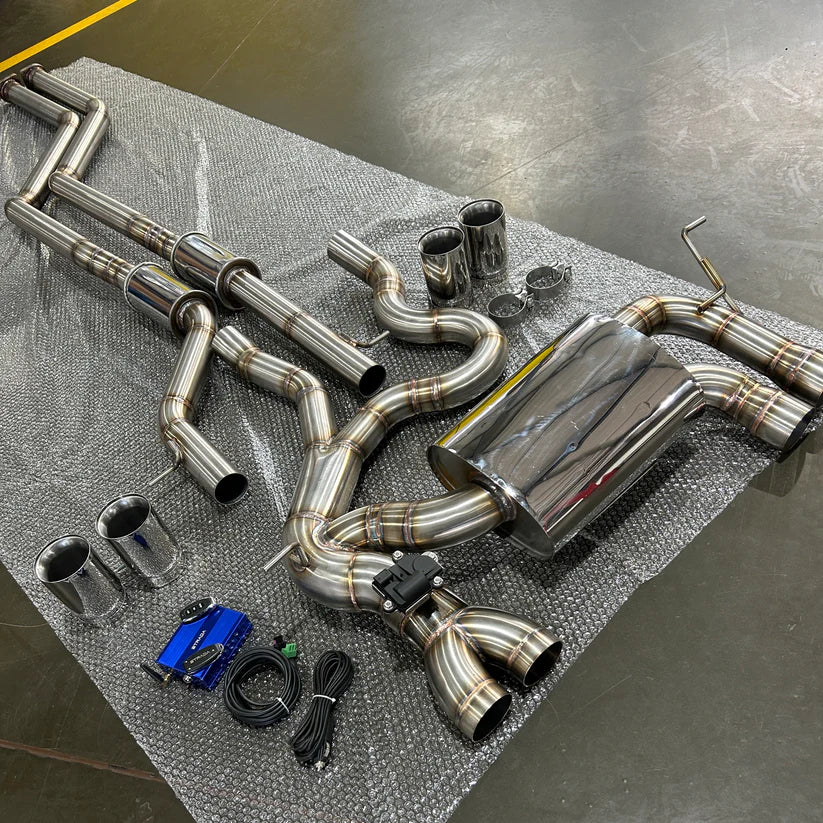 STRADA PERFORMANCE EQUAL LENGTH VALVETRONIC CAT-BACK (NON-RES) BMW F8X M3/M4