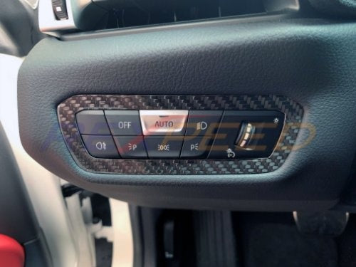Supra GR 2020+ Carbon Steering Wheel Badge + Carbon Fiber Cluster Switch Panel Badge