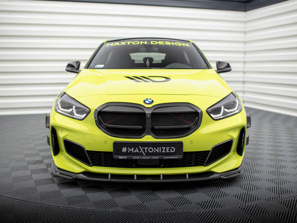 Carbon Fiber Front Bumper Wings (Canards) compatible with BMW 1 F40 M-Pack / M135i - 3