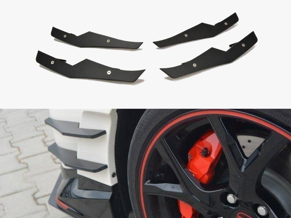 Canards compatible with Honda Civic IX Type R