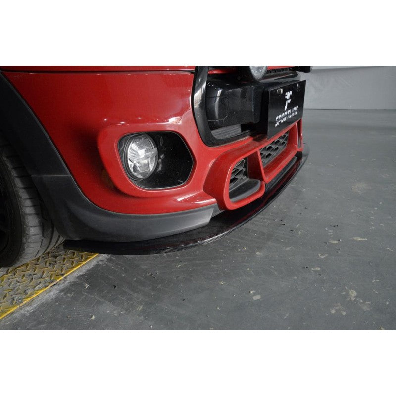 Mini cooper R56 14-18 JCW challenge carbon fiber front lip