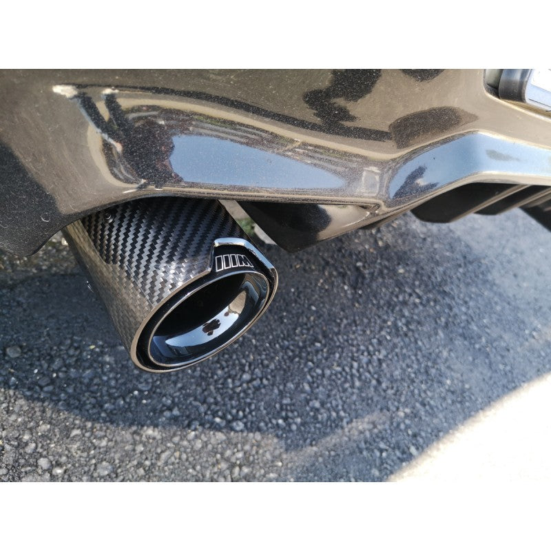 67-90mm (Black) MP style carbon fiber tailpipe