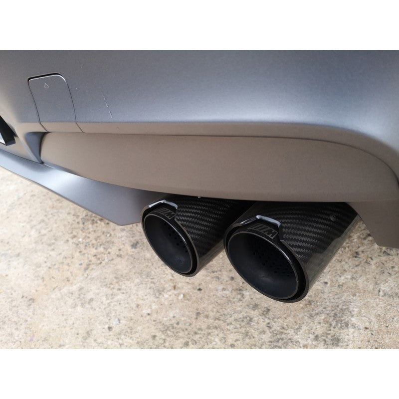 67-90mm (Black) MP style carbon fiber tailpipe