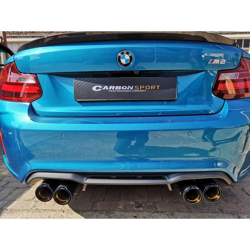 67-90mm (Blue) MP style carbon fiber tailpipe